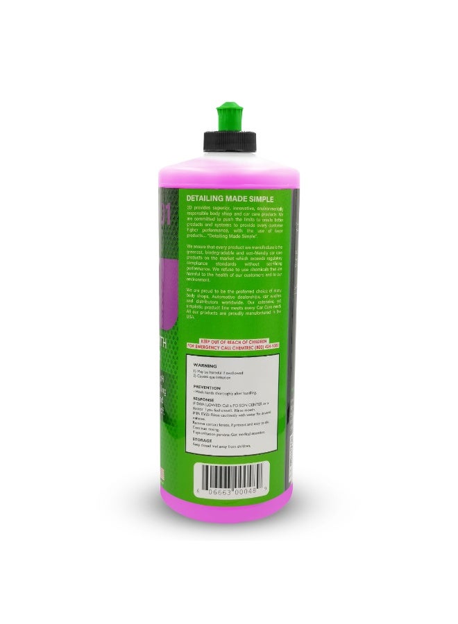 ثري دي شامبو غسيل وتلميع السيارات ثلاثي الأبعاد، 4 قطع، 946 مل (32 أونصة)، رغوة غنية كثيفة مع طبقة شمعية واقية، متوازن الحموضة، سهل الشطف، لمعان عالٍ، مناسب لغسيل السيارات الخارجي، آمن لجميع أسطح المركبات - 201 - Image 2